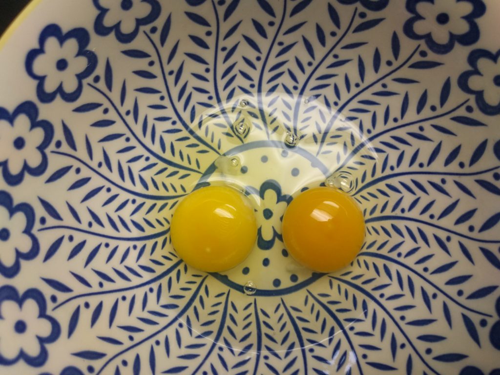 homegrown egg compared to store egg