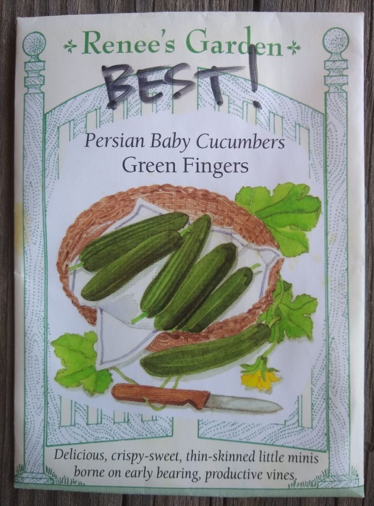 Renee's Garden Baby Persian Green Fingers Cucumber