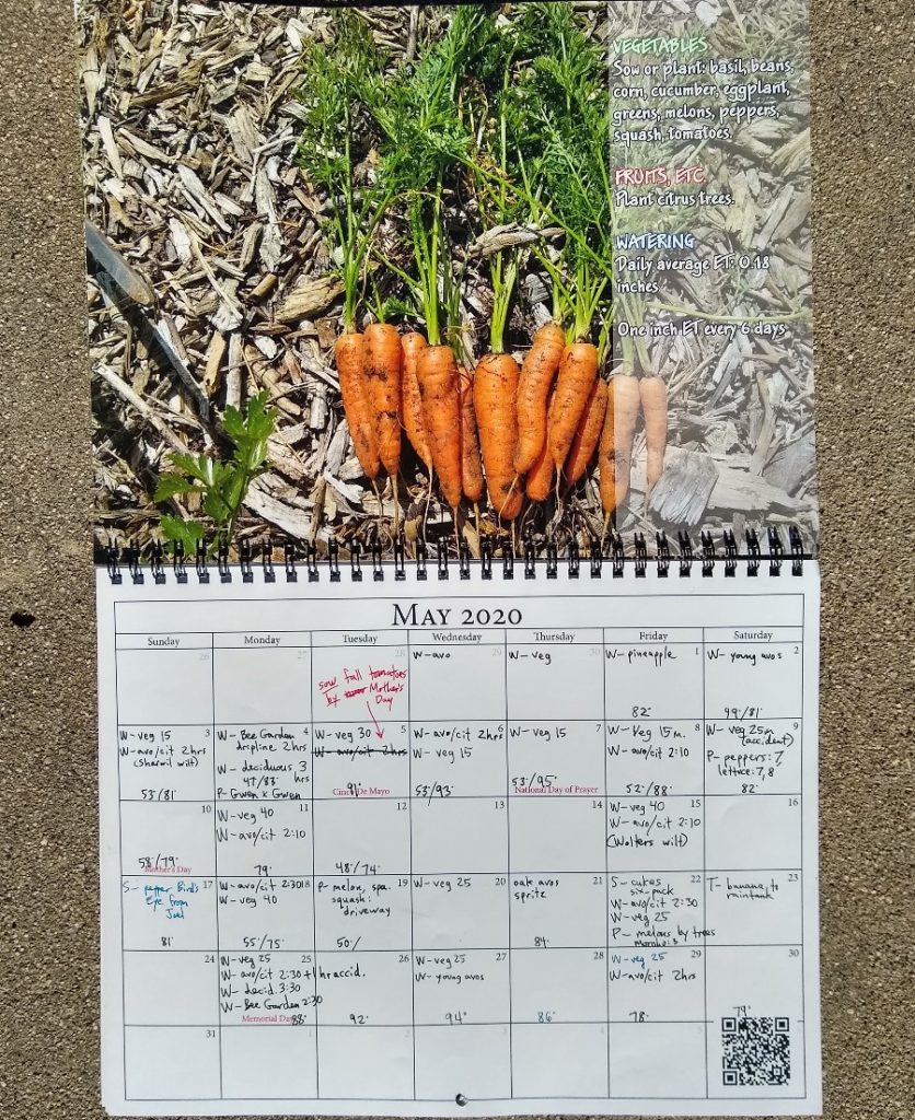 Southern California food gardening calendar for 2021 Greg Alder's