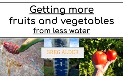 Getting more fruits and vegetables from less water